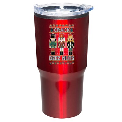 Crack Deez Nuts Nutcracker Ugly Christmas Sweater Tumbler