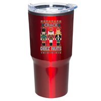Crack Deez Nuts Nutcracker Ugly Christmas Sweater Tumbler