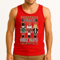 Crack Deez Nuts Nutcracker Ugly Christmas Sweater Tank Top