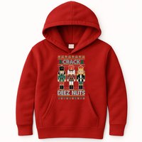 Crack Deez Nuts Nutcracker Ugly Christmas Sweater Kids Hoodie