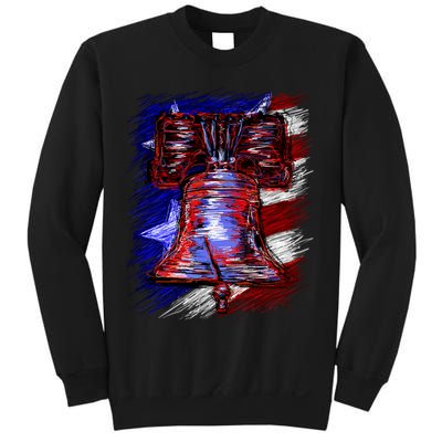 Cracked Liberty Bell Freedom America Sweatshirt