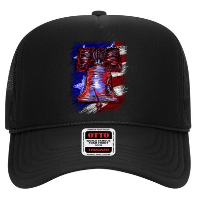 Cracked Liberty Bell Freedom America Trucker Hat