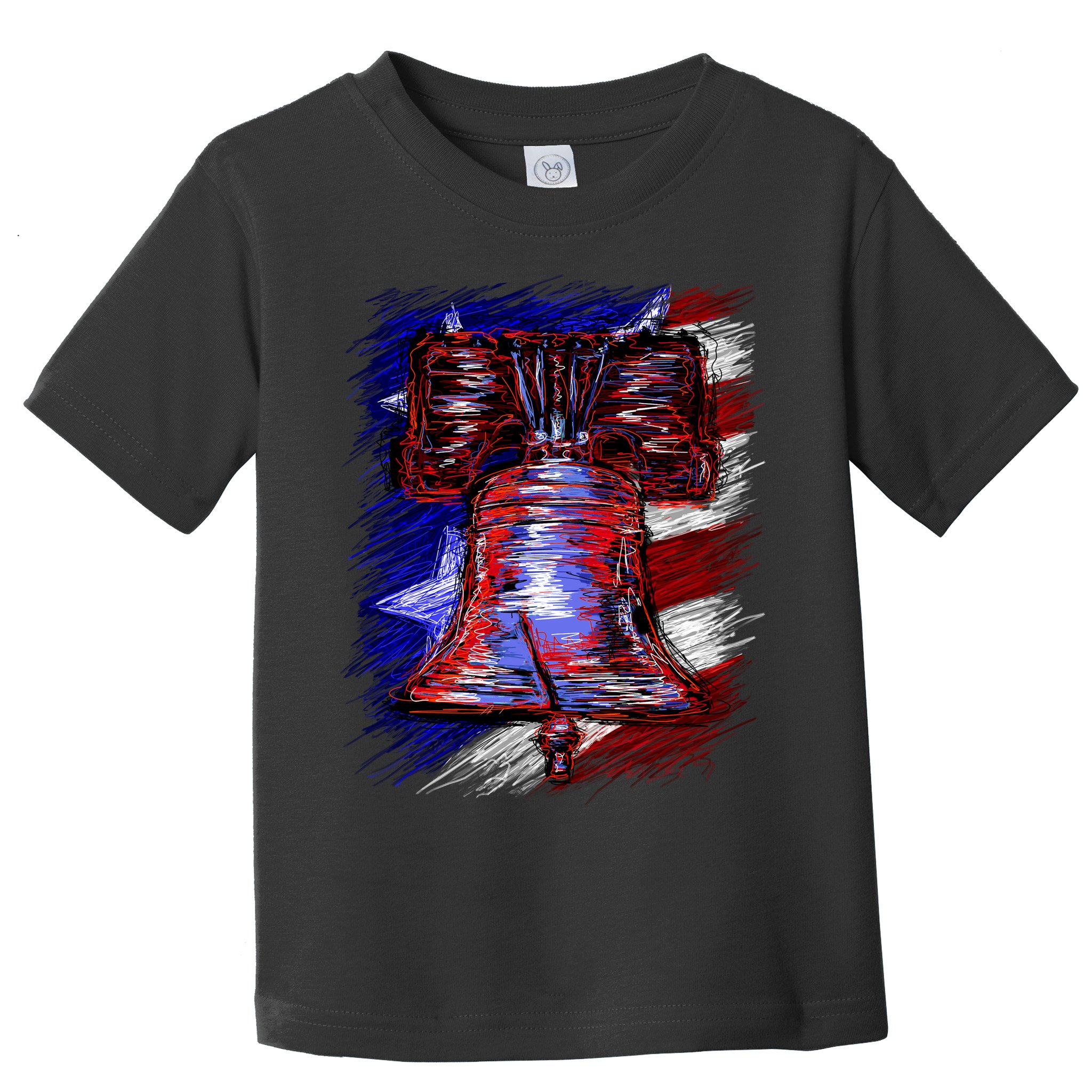 Cracked Liberty Bell Freedom America Toddler T-Shirt