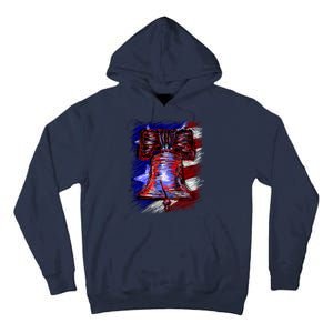 Cracked Liberty Bell Freedom America Tall Hoodie