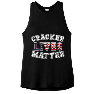 Cracker Lives Matter Ladies PosiCharge Tri-Blend Wicking Tank