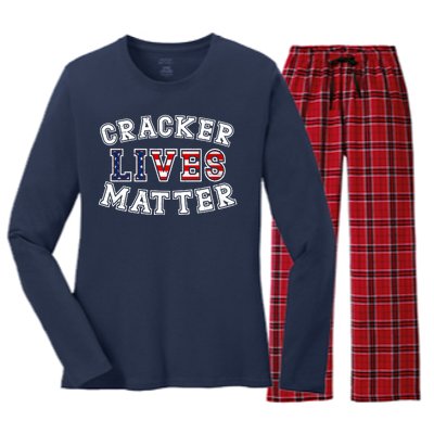 Cracker Lives Matter Women's Long Sleeve Flannel Pajama Set 