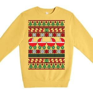 Cradle Ugly Christmas Sweater Premium Crewneck Sweatshirt