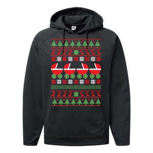 Cradle Ugly Christmas Sweater Performance Fleece Hoodie