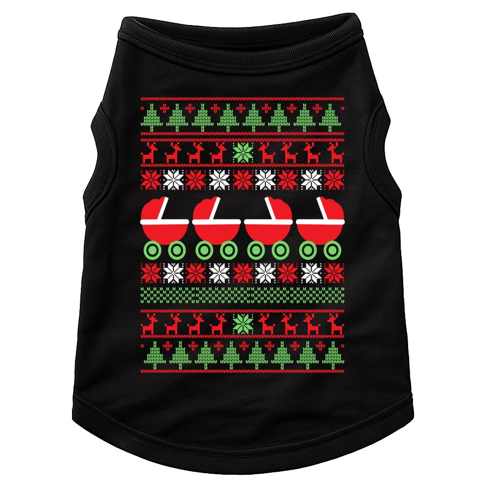 Cradle Ugly Christmas Sweater Doggie Tank