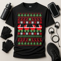 Cradle Ugly Christmas Sweater Cooling Performance Crew T-Shirt
