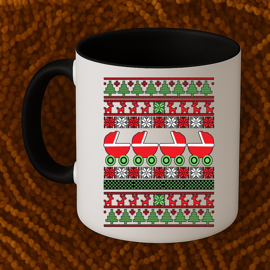 Cradle Ugly Christmas Sweater Mug