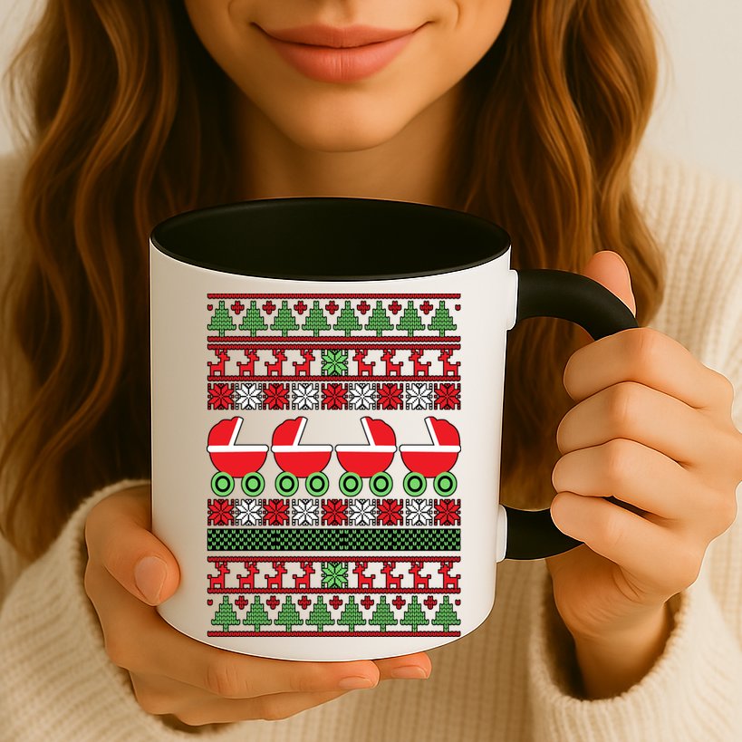 Cradle Ugly Christmas Sweater Mug