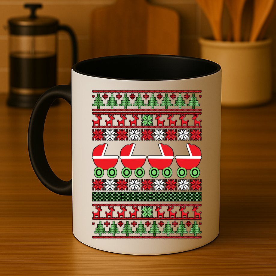 Cradle Ugly Christmas Sweater Mug