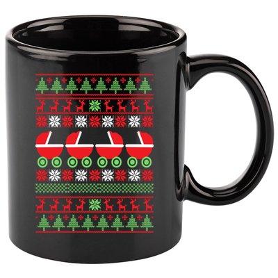 Cradle Ugly Christmas Sweater 11oz C Handle Ceramic Mug