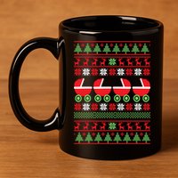 Cradle Ugly Christmas Sweater 11oz C Handle Ceramic Mug