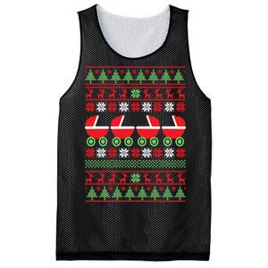 Cradle Ugly Christmas Sweater Mesh Reversible Basketball Jersey Tank