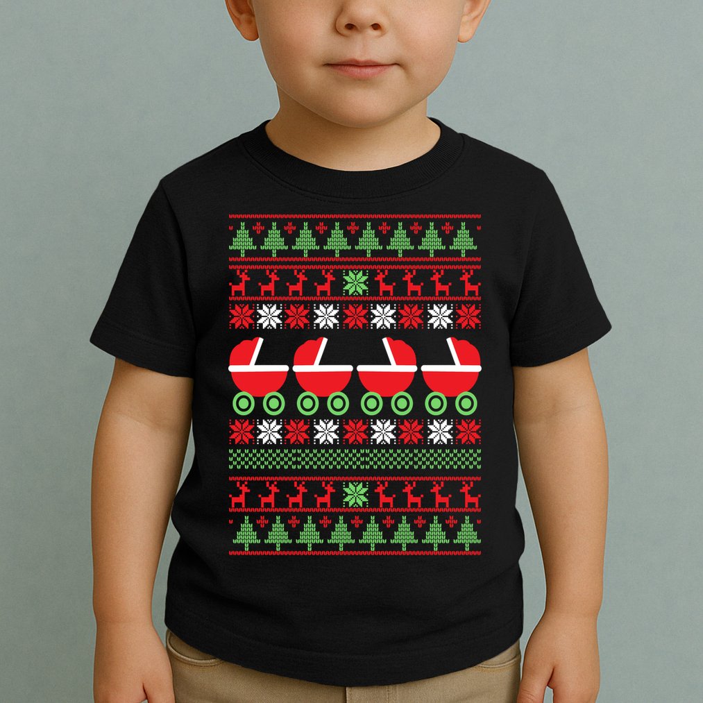 Cradle Ugly Christmas Sweater Toddler T-Shirt