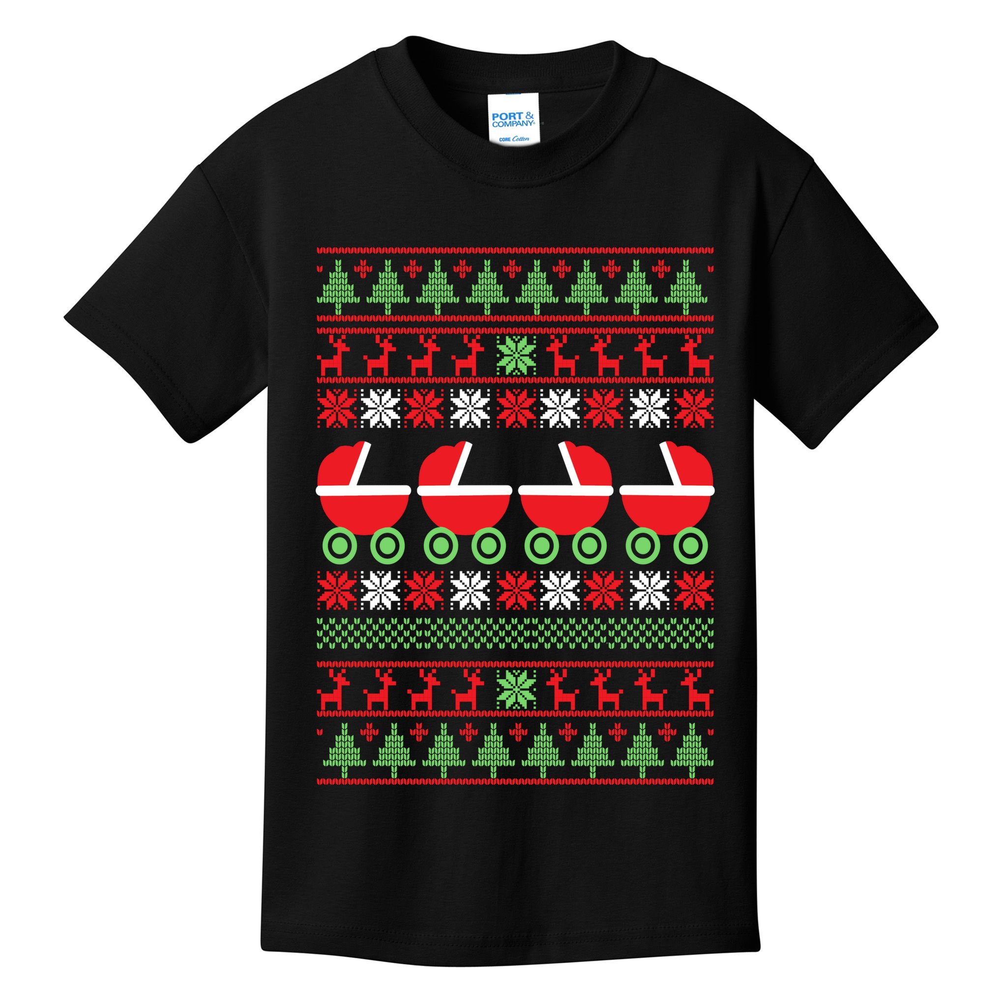 Cradle Ugly Christmas Sweater Kids T-Shirt