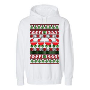 Cradle Ugly Christmas Sweater Garment-Dyed Fleece Hoodie