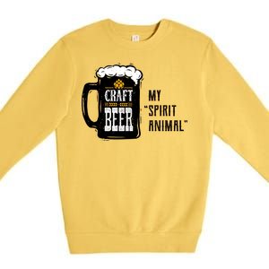 Craft Beer My Spirit Animal Premium Crewneck Sweatshirt