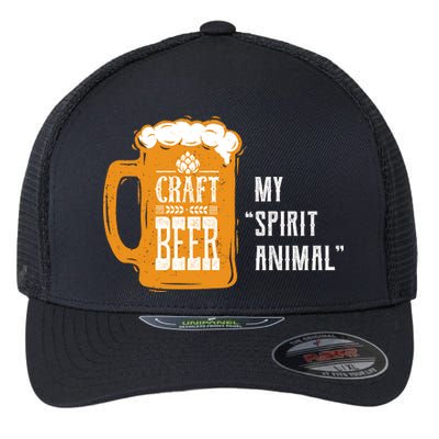 Craft Beer My Spirit Animal Flexfit Unipanel Trucker Cap