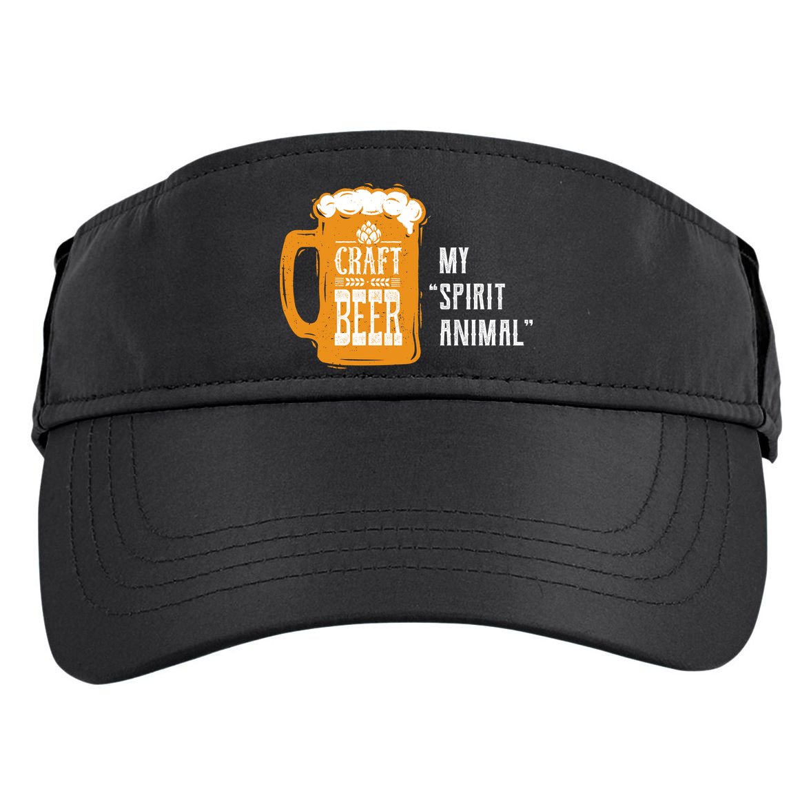 Craft Beer My Spirit Animal Adult Drive Performance Visor