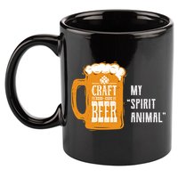 Craft Beer My Spirit Animal 11oz C Handle Ceramic Mug
