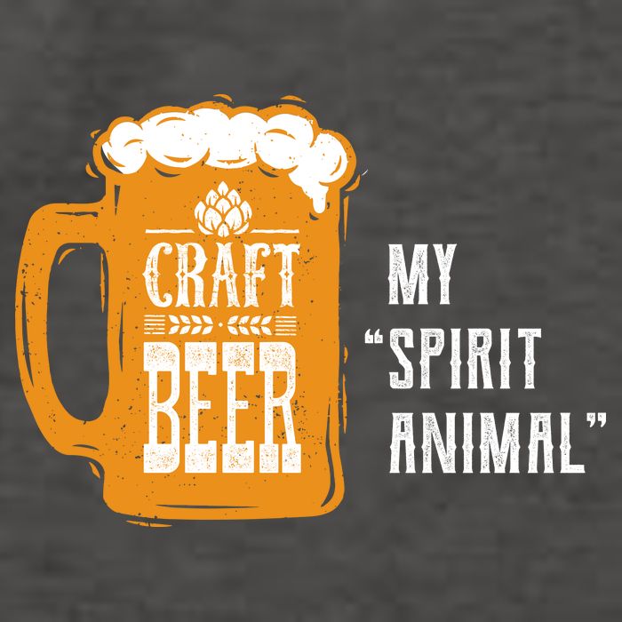 Craft Beer My Spirit Animal Vector Backpack