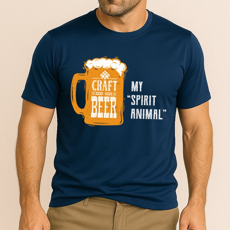 Craft Beer My Spirit Animal Cooling Performance Crew T-Shirt