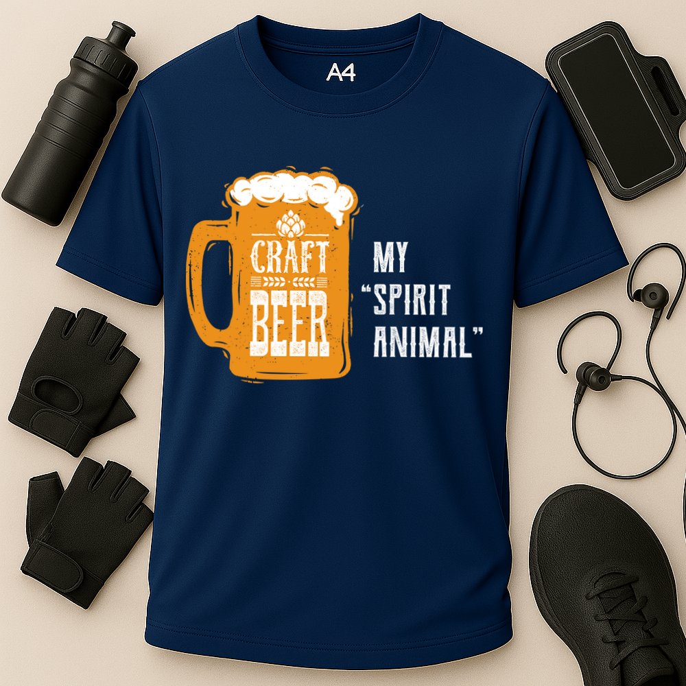 Craft Beer My Spirit Animal Cooling Performance Crew T-Shirt