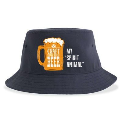 Craft Beer My Spirit Animal Sustainable Bucket Hat