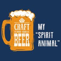 Craft Beer My Spirit Animal 16 in Basic Backpack