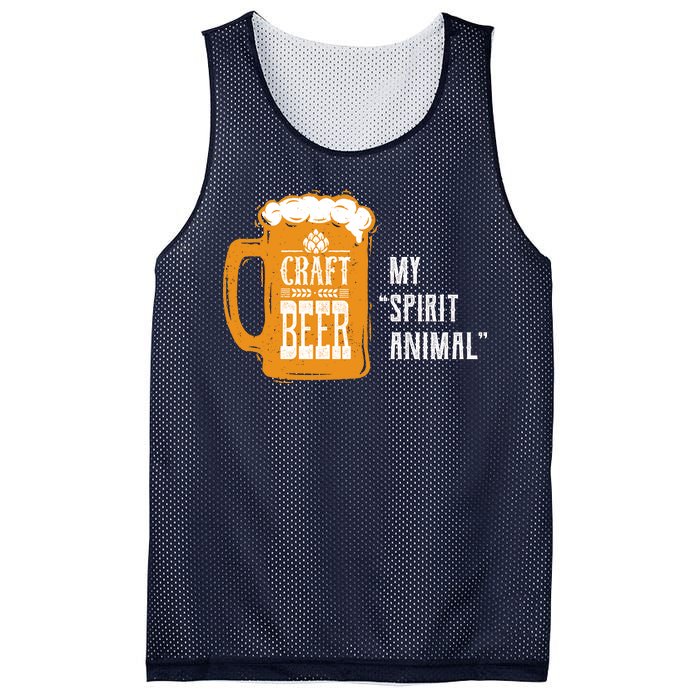 Craft Beer My Spirit Animal Mesh Reversible Basketball Jersey Tank