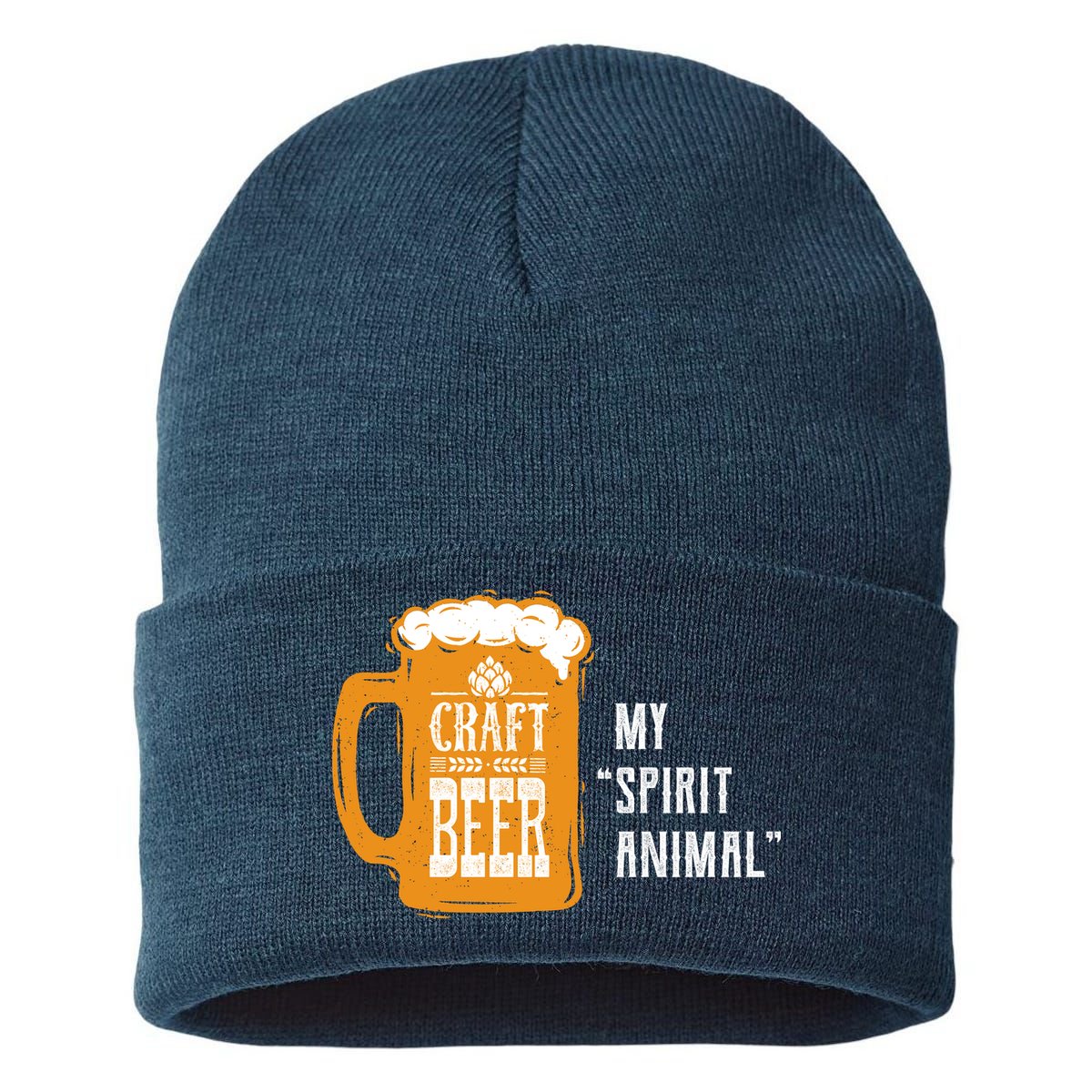 Craft Beer My Spirit Animal Sustainable Knit Beanie