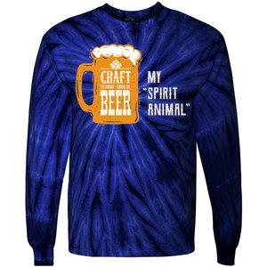 Craft Beer My Spirit Animal Tie-Dye Long Sleeve Shirt