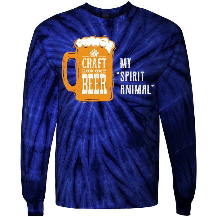 Craft Beer My Spirit Animal Tie-Dye Long Sleeve Shirt