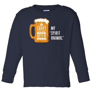 Craft Beer My Spirit Animal Toddler Long Sleeve Shirt