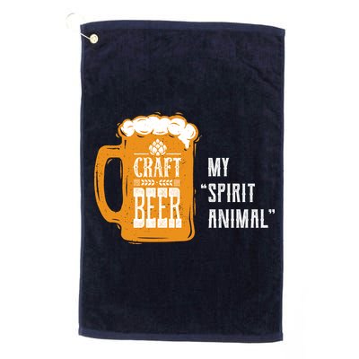 Craft Beer My Spirit Animal Golf Towel