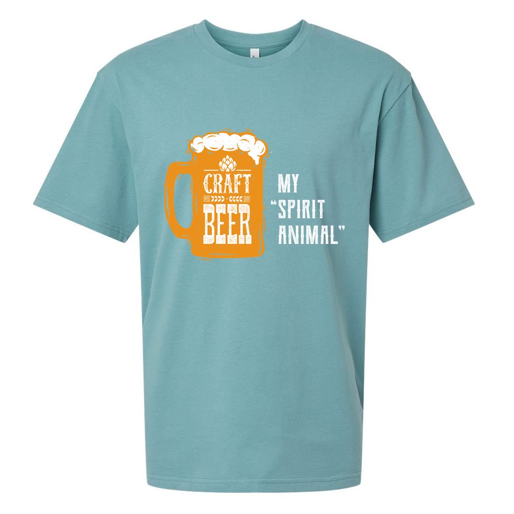 Craft Beer My Spirit Animal Sueded Cloud Jersey T-Shirt