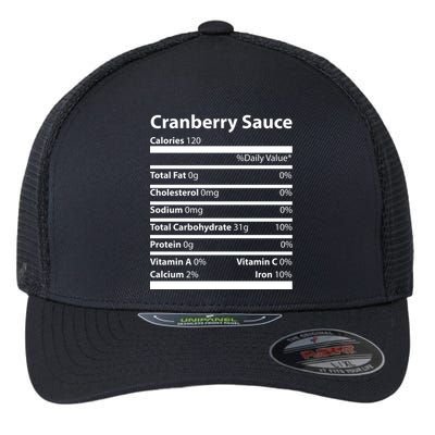 Cranberry Sauce Nutritional Facts Funny Thanksgiving Flexfit Unipanel Trucker Cap