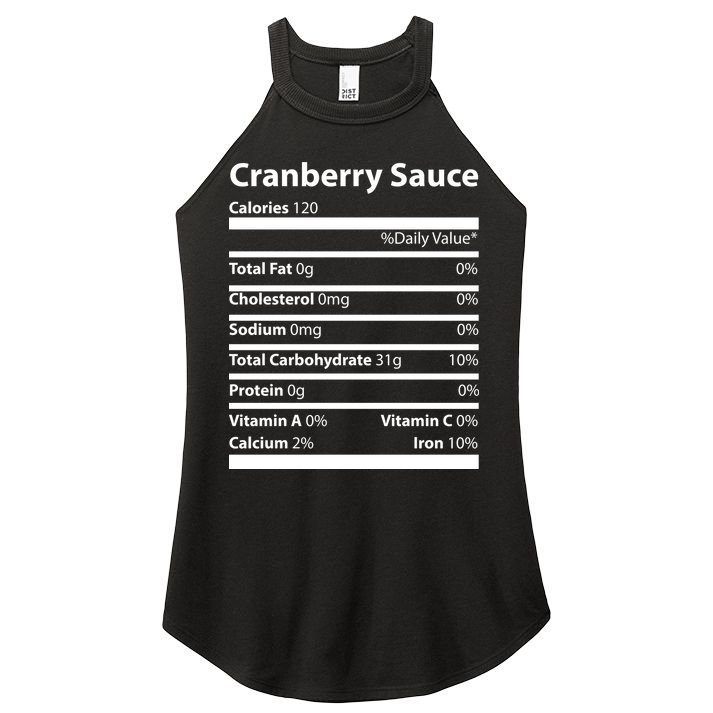 Cranberry Sauce Nutritional Facts Funny Thanksgiving Women's Perfect Tri Rocker Tank