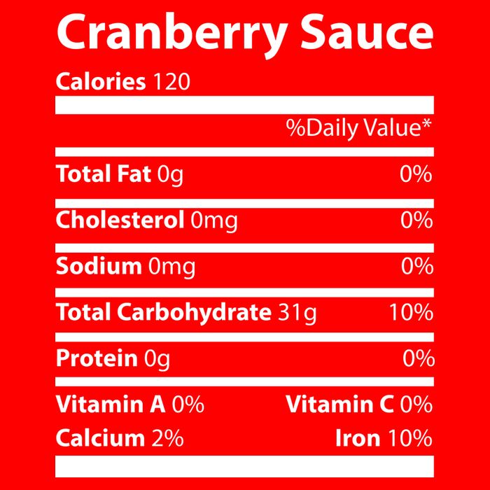 Cranberry Sauce Nutritional Facts Funny Thanksgiving V-Neck T-Shirt