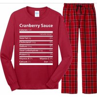 Cranberry Sauce Nutritional Facts Funny Thanksgiving Long Sleeve Pajama Set