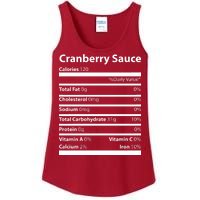 Cranberry Sauce Nutritional Facts Funny Thanksgiving Ladies Essential Tank