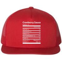 Cranberry Sauce Nutritional Facts Funny Thanksgiving Flat Bill Trucker Hat