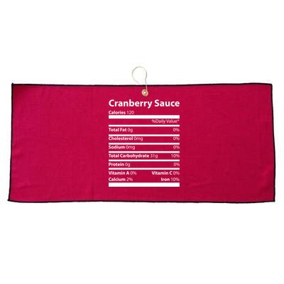 Cranberry Sauce Nutritional Facts Funny Thanksgiving Large Microfiber Waffle Golf Towel