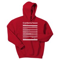 Cranberry Sauce Nutritional Facts Funny Thanksgiving Kids Hoodie