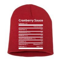 Cranberry Sauce Nutritional Facts Funny Thanksgiving Short Acrylic Beanie