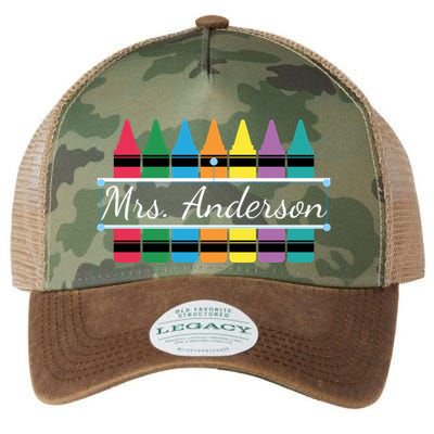 Crayon Customized Teacher Custom Personalize Name Legacy Tie Dye Trucker Hat