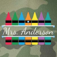 Crayon Customized Teacher Custom Personalize Name Legacy Tie Dye Trucker Hat